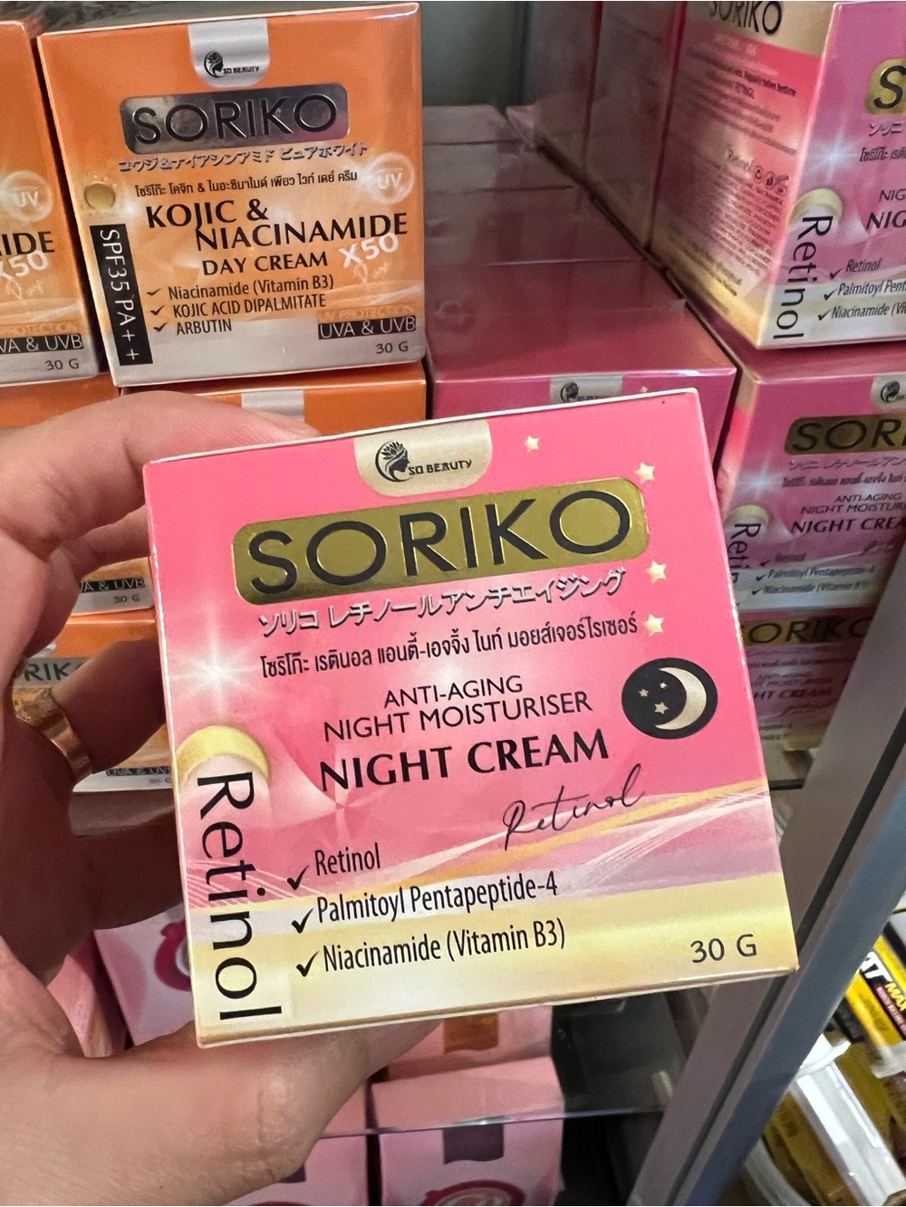 Soriko Pink Anti-Aging Night Cream with Retinol - Night Moisturiser